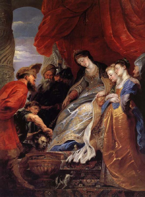 Peter Paul Rubens Thomyris,Rene des Scythes fait plonger la tete de Cyrus dans un vase rempli de sang Germany oil painting art